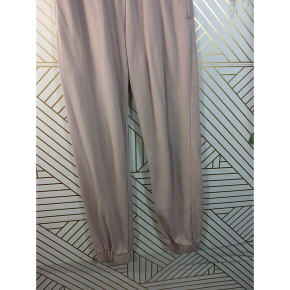 Brandy Melville Women's Rosa Sweatpants Joggers Fleece Pink Tan Size S/M READ - Picture 5 of 7